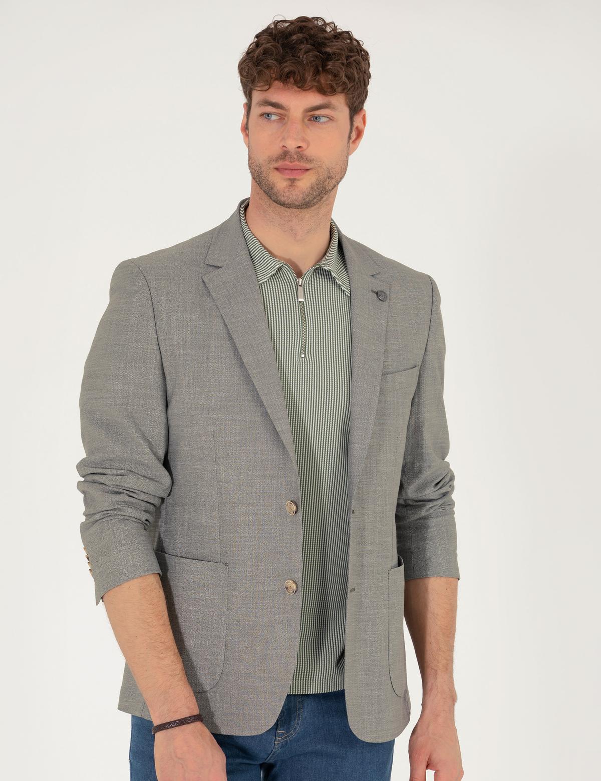 Açık Yeşil Spor Ceket - 50270609017