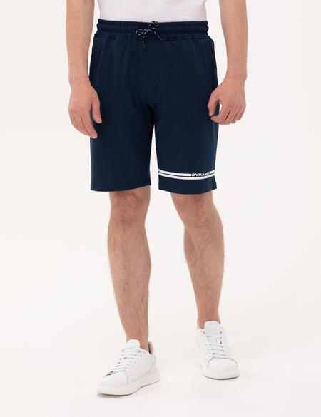 Lacivert Standart Fit Örme Şort - 50264746034