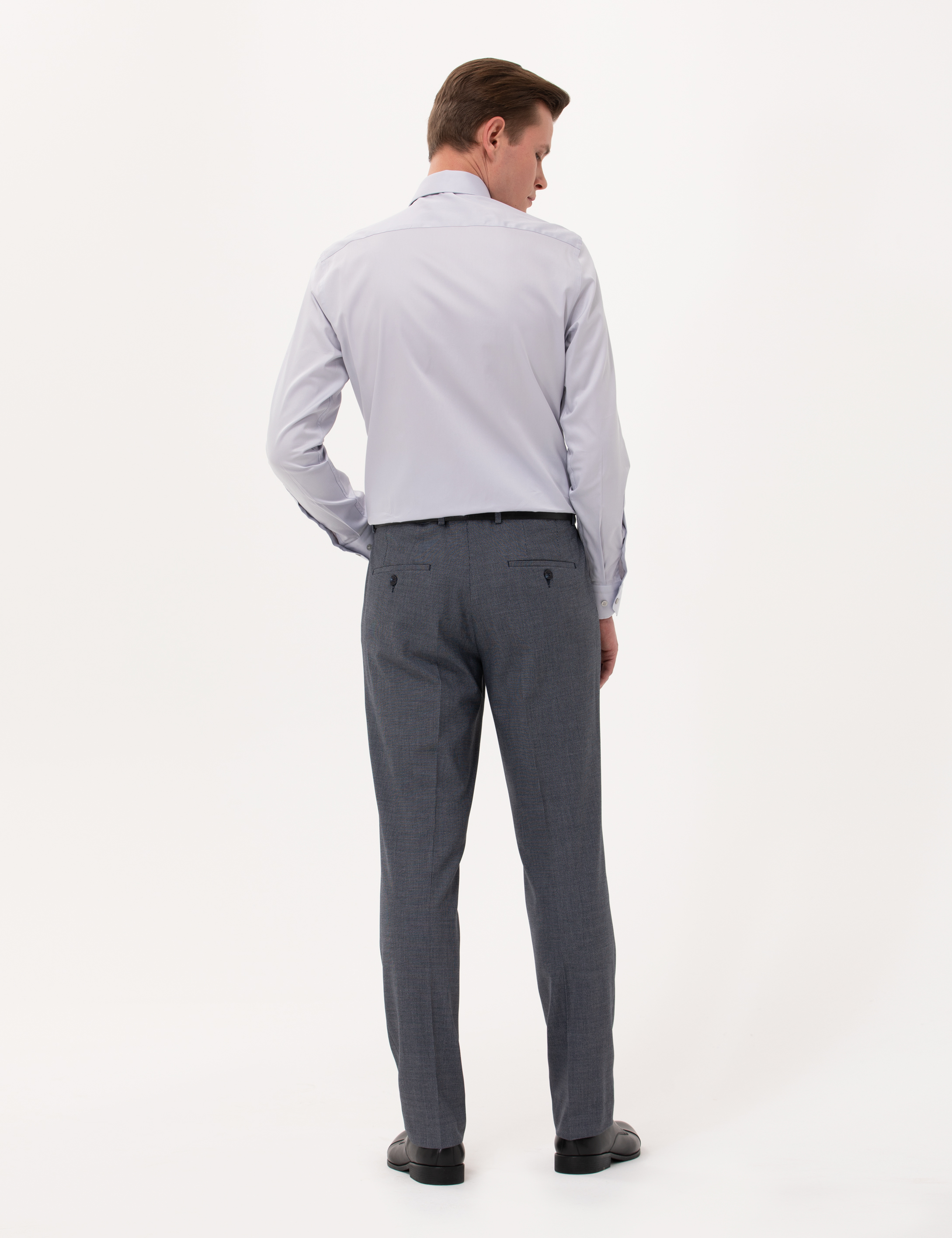 Lacivert Slim Fit Kumaş Pantolon - Image 4