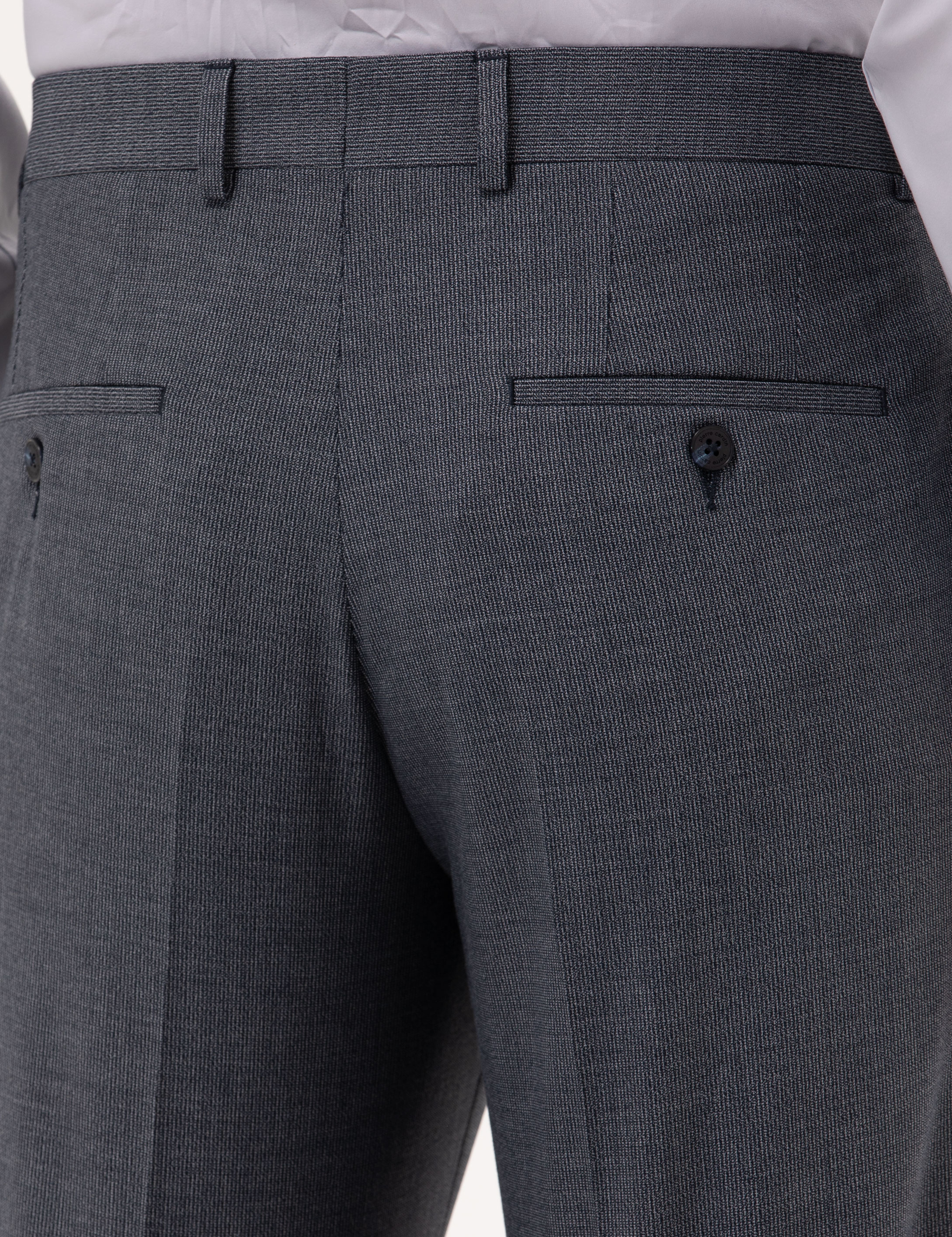 Lacivert Slim Fit Kumaş Pantolon - Image 7