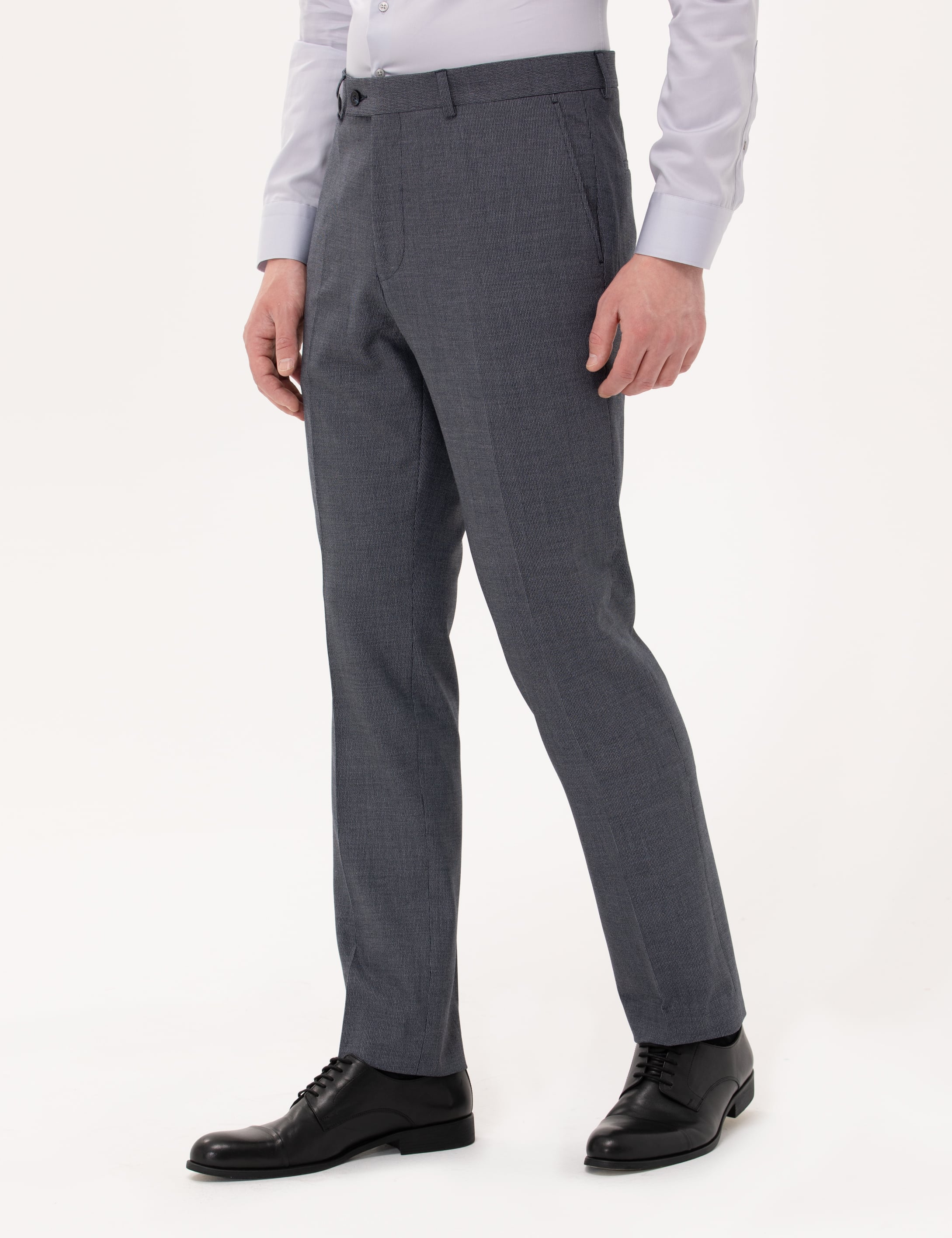 Lacivert Slim Fit Kumaş Pantolon - Image 2