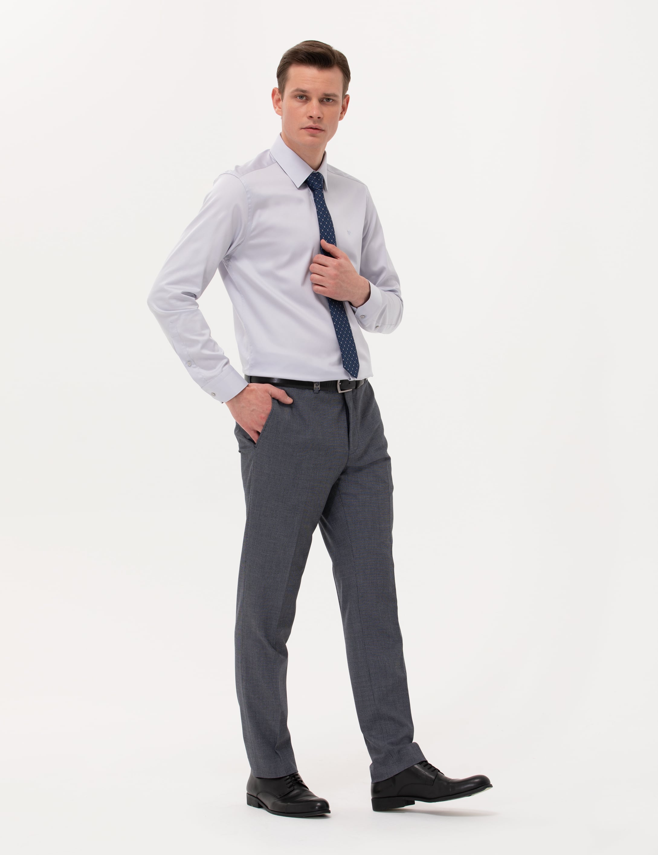 Lacivert Slim Fit Kumaş Pantolon - Image 1