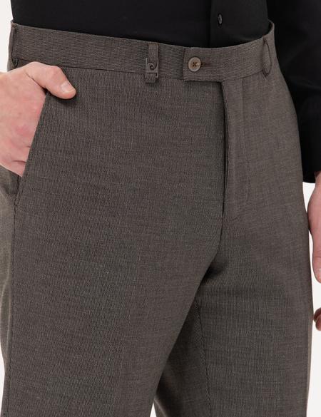 Kahverengi Slim Fit Kumaş Pantolon - 50267506114