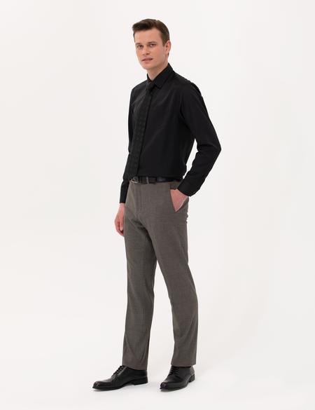 Kahverengi Slim Fit Kumaş Pantolon - 50267506114