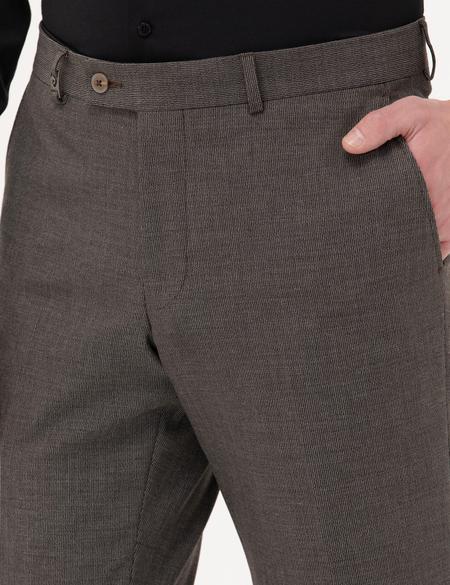 Kahverengi Slim Fit Kumaş Pantolon - 50267506114