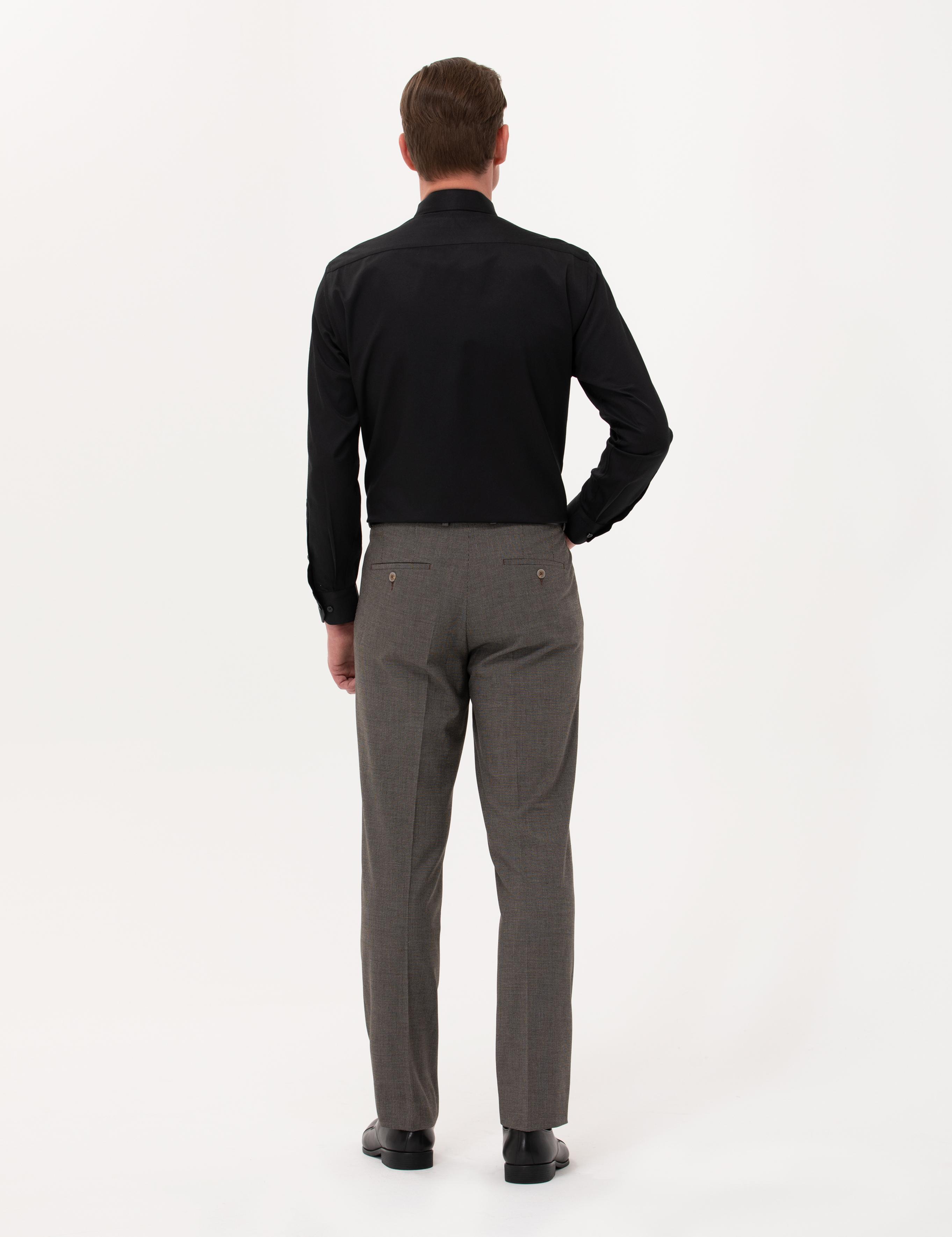 Kahverengi Slim Fit Kumaş Pantolon