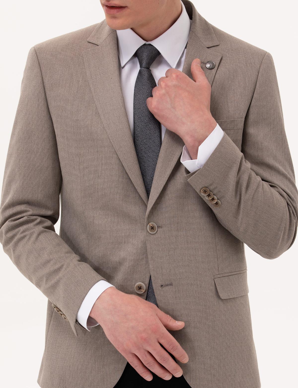 Açık Kahverengi Ex. Slim Fit Ceket - 50274810017