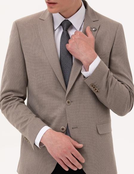 Açık Kahverengi Ex. Slim Fit Ceket - 50274810017
