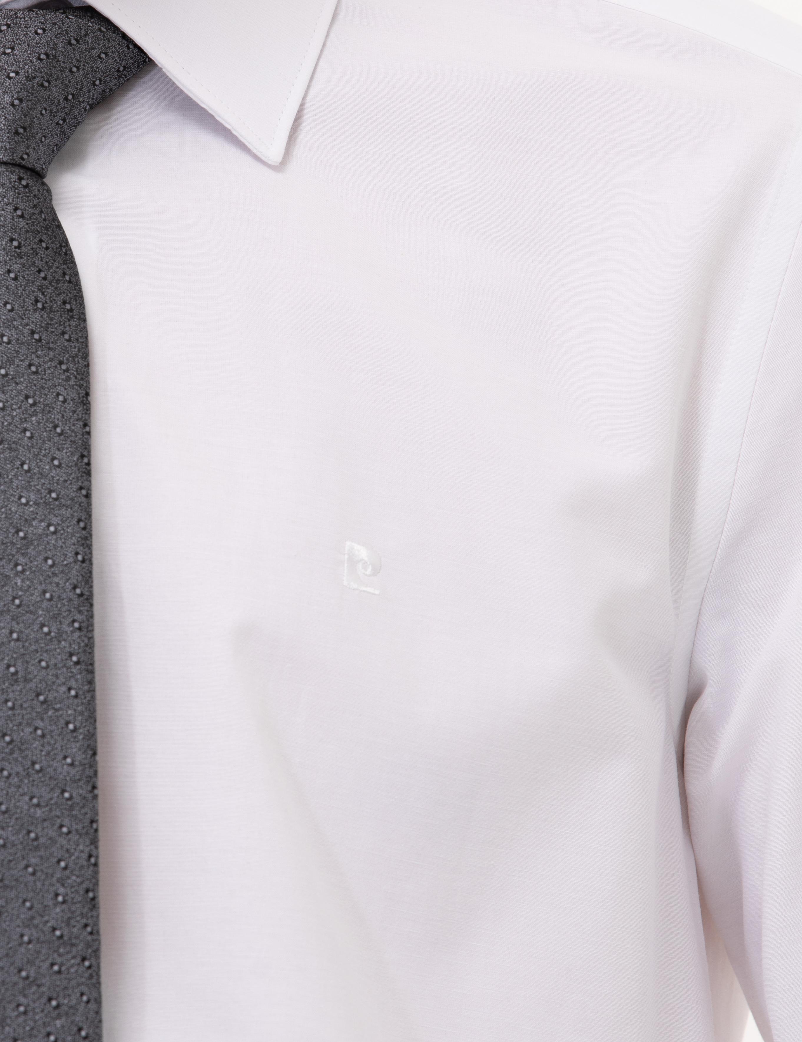 Beyaz Slim Fit Uzun Kollu Basic Gömlek