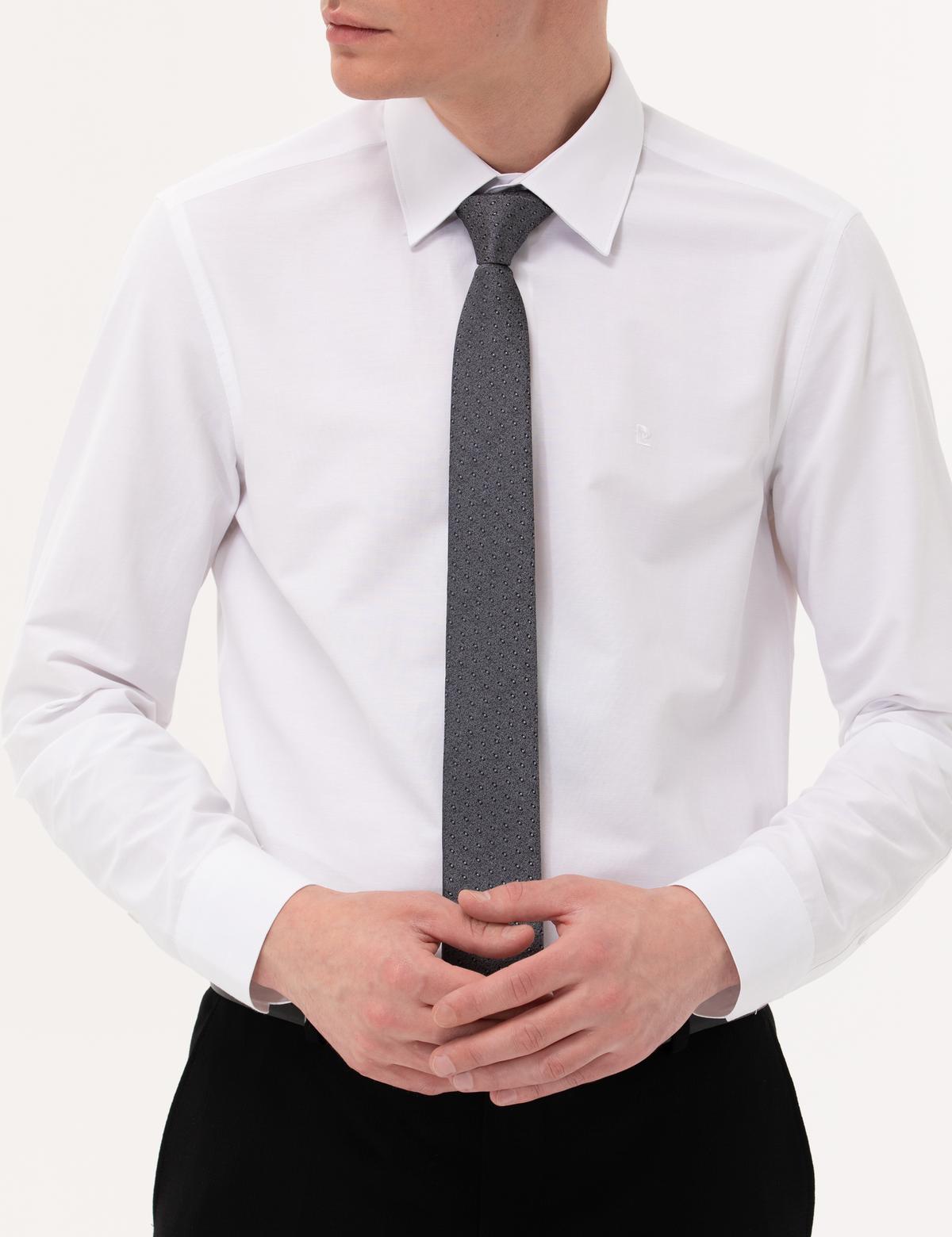 Beyaz Slim Fit Uzun Kollu Basic Gömlek - 50277786016