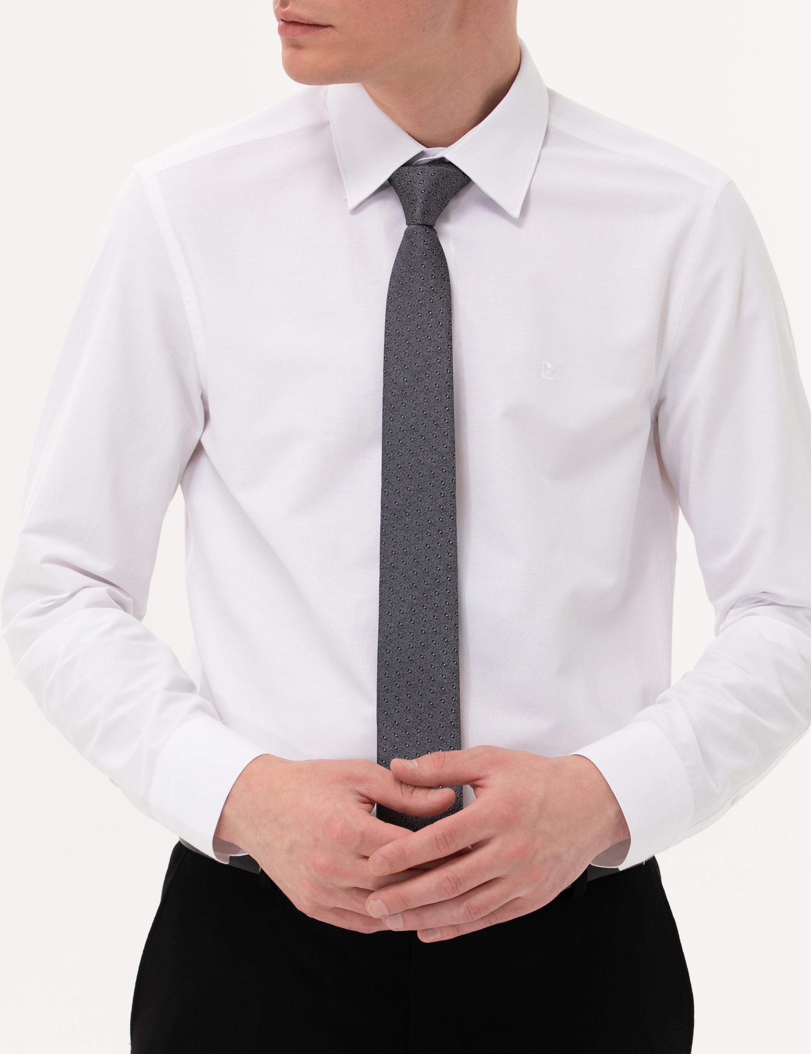 Beyaz Slim Fit Uzun Kollu Basic Gömlek