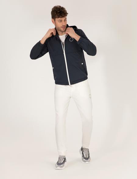 Lacivert Kapüşonlu Spor Mont - 50262871024