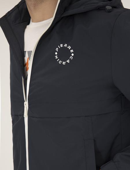 Lacivert Kapüşonlu Spor Mont - 50262871024