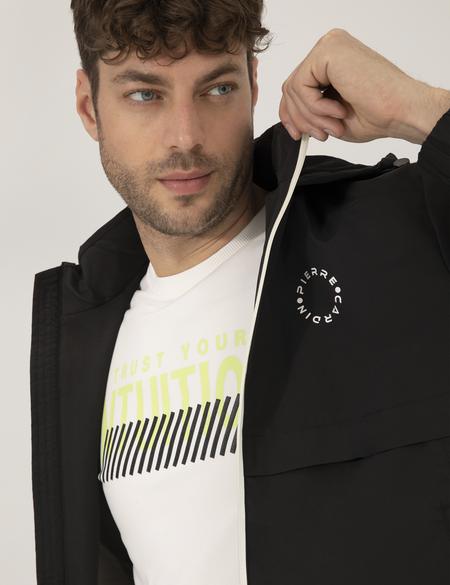 Siyah Kapüşonlu Spor Mont - 50262871035