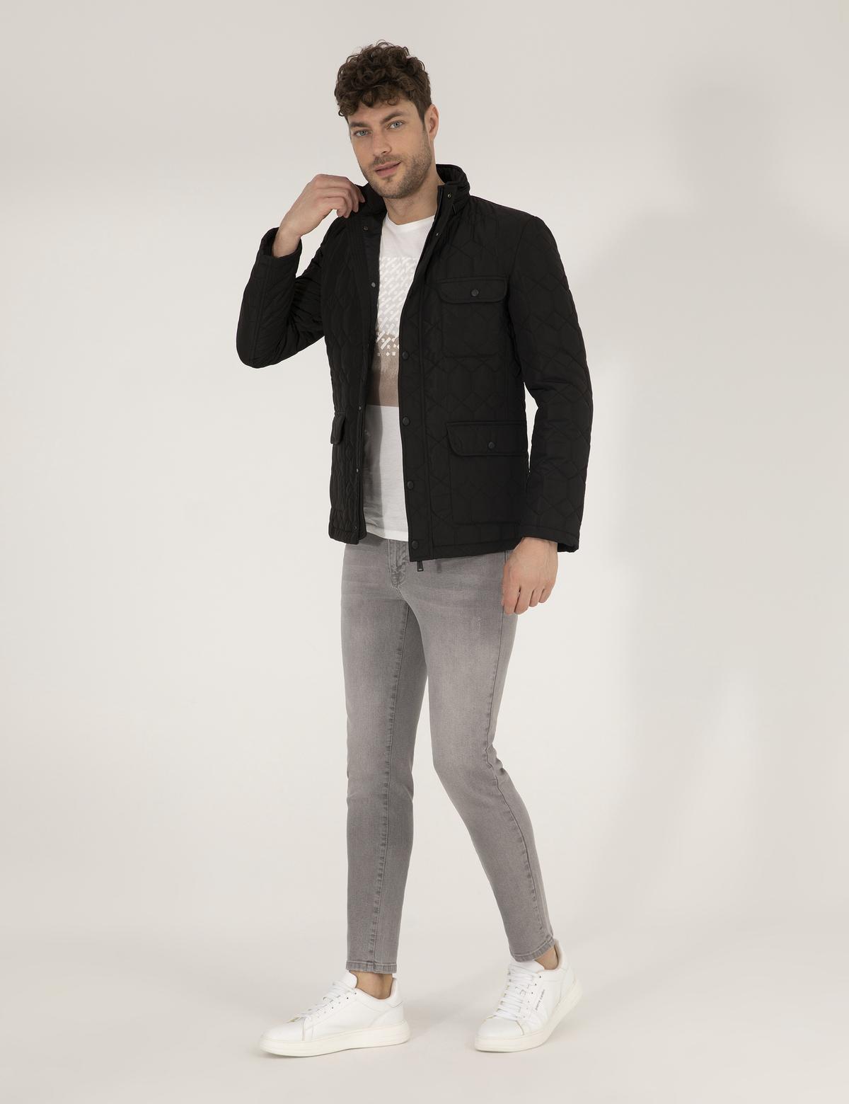 Siyah Kapitoneli Mevsimlik Mont - 50264592013