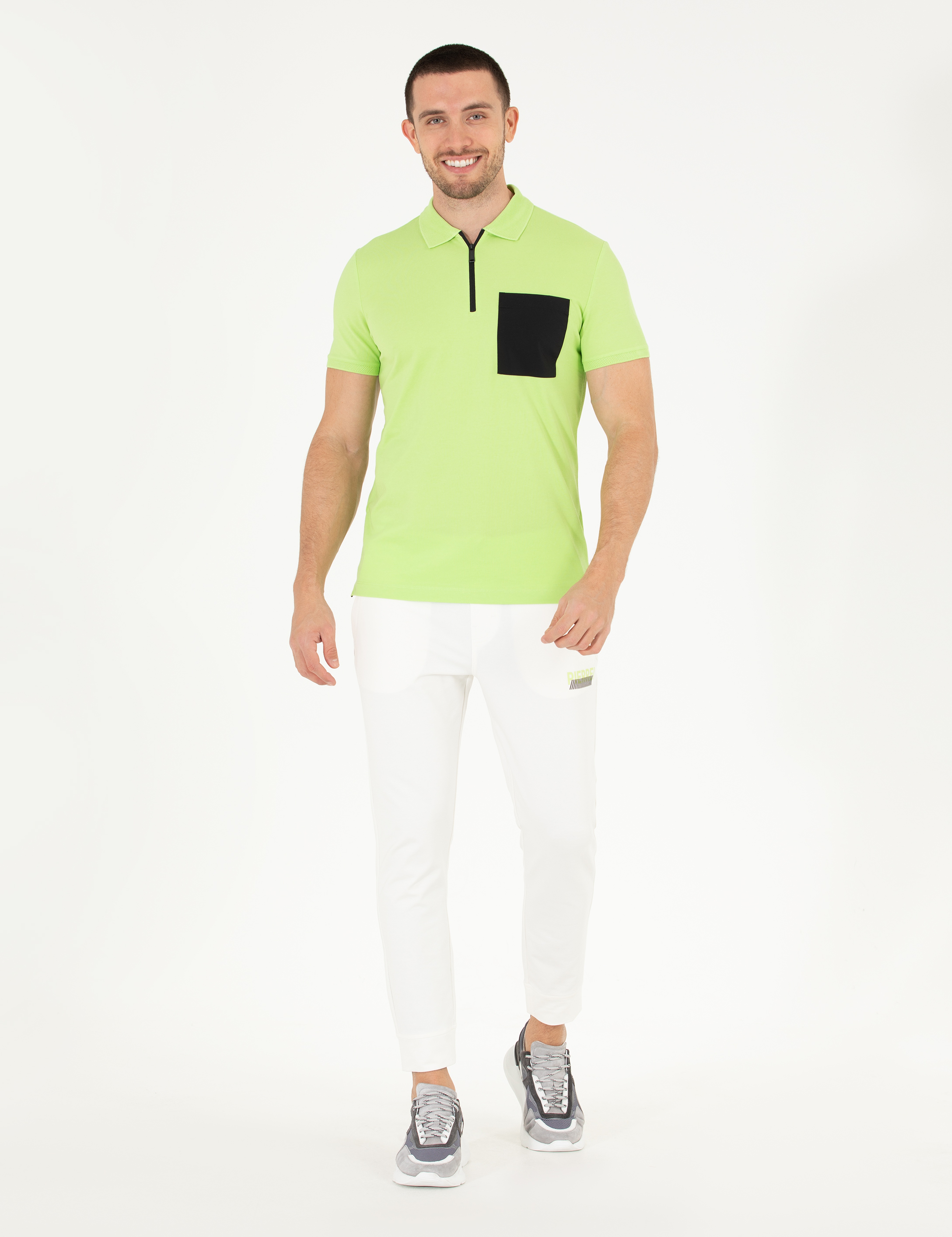 Ekru Extra Slim Fit Eşofman Altı - Image 2