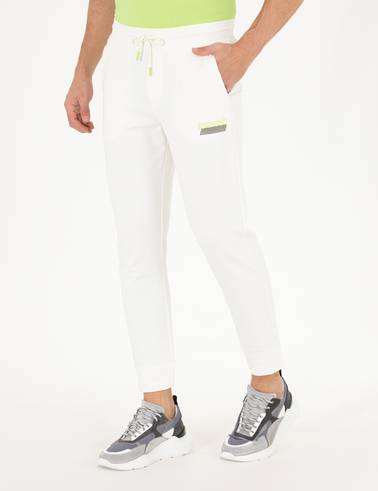 Ekru Extra Slim Fit Eşofman Altı