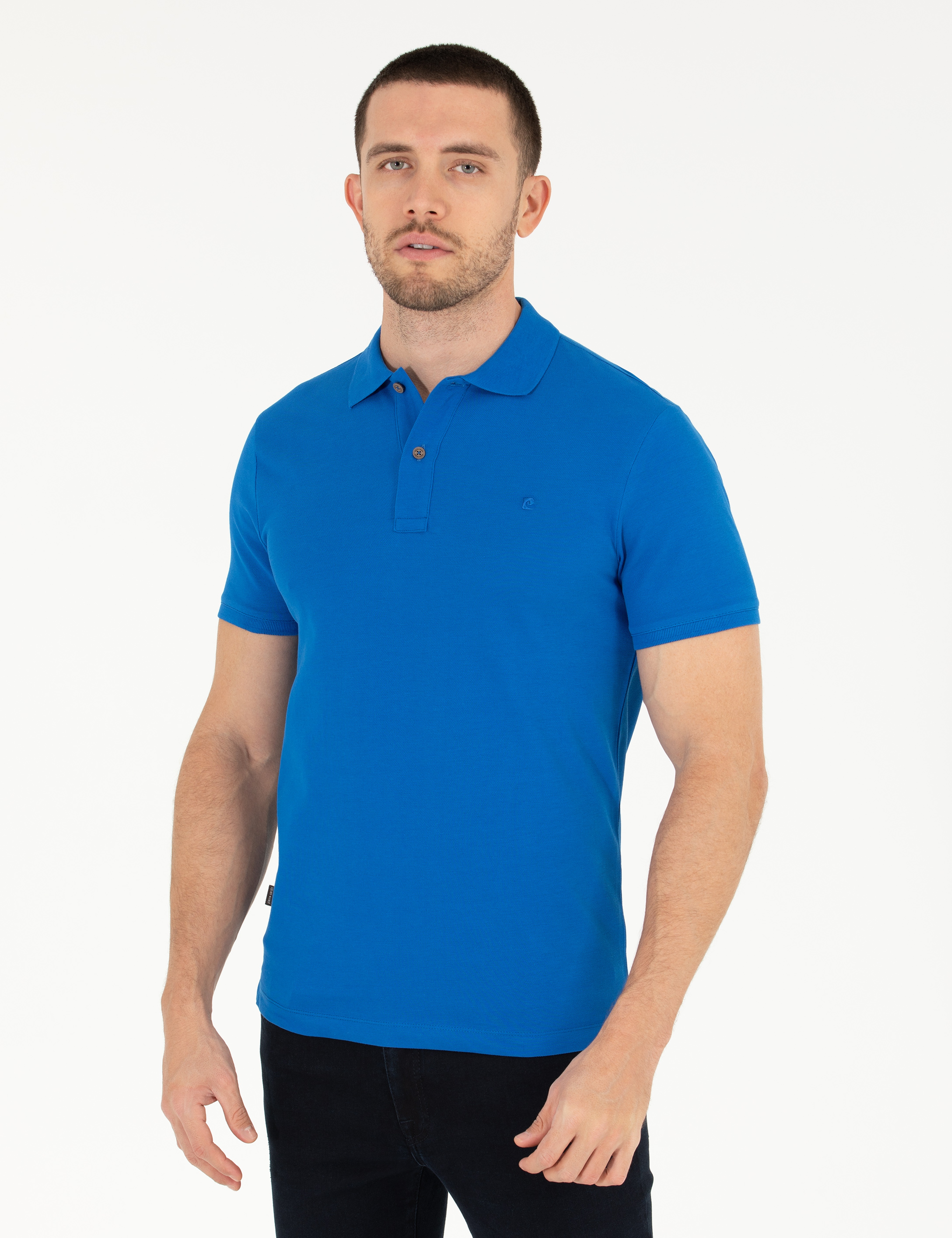Sax Slim Fit Polo Yaka Basic Tişört - Image 1