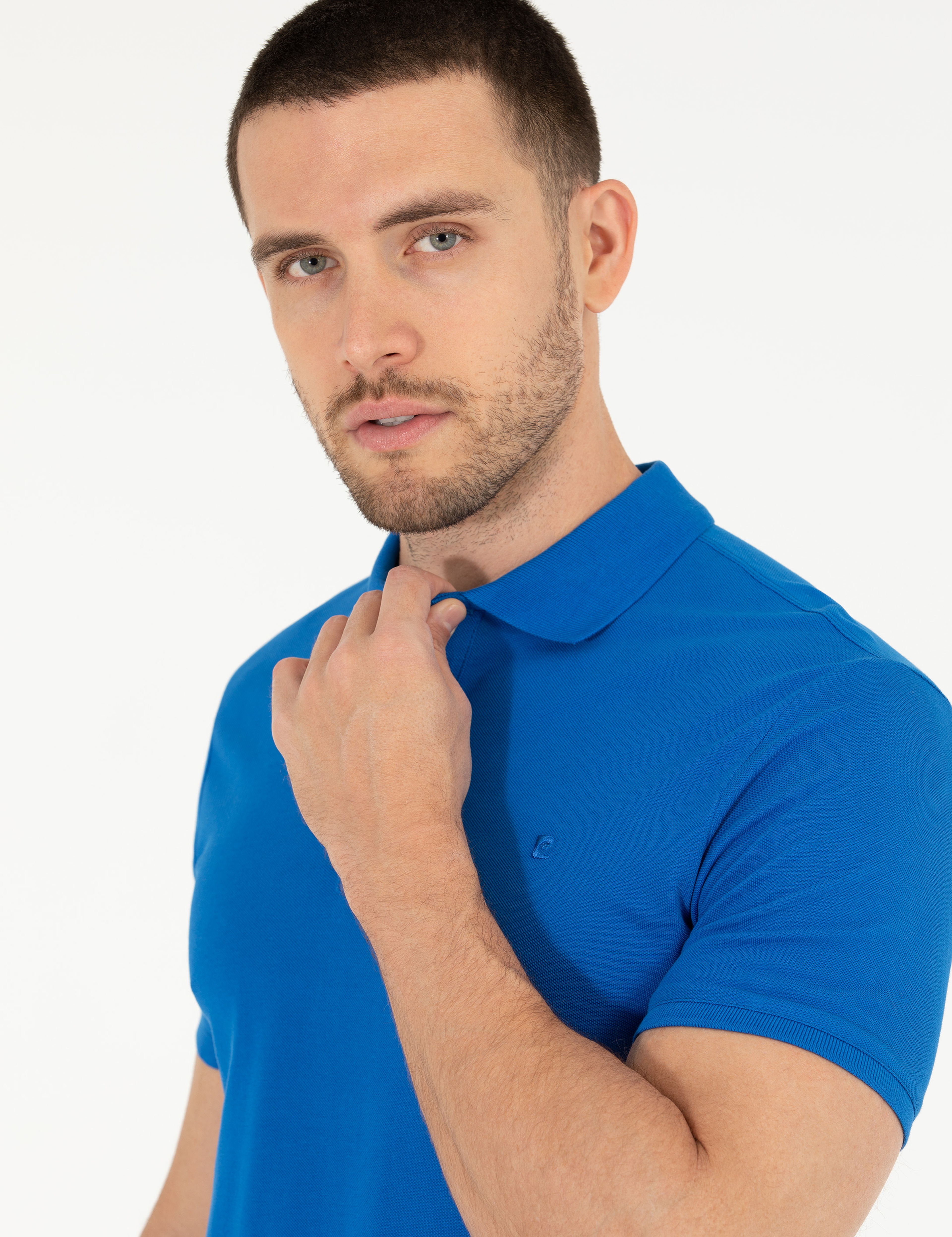 Sax Slim Fit Polo Yaka Basic Tişört - Image 3