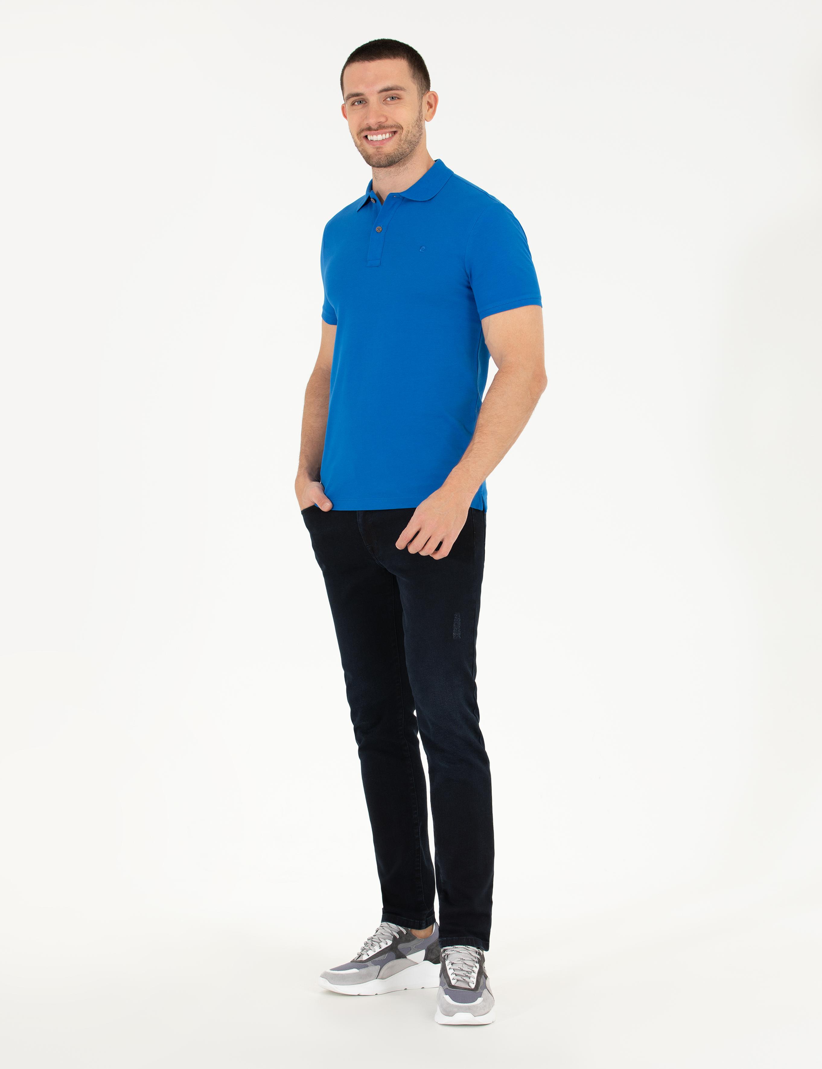 Sax Slim Fit Polo Yaka Basic Tişört