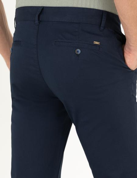 Lacivert Regular Fit Kanvas Pantolon - 50268860147