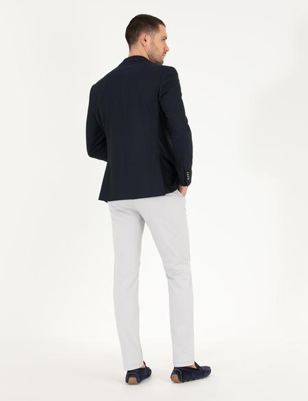 Açık Gri Regular Fit Kanvas Pantolon - 50268860329