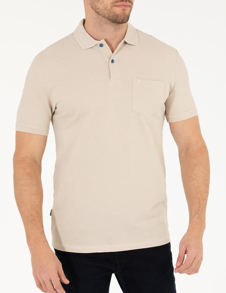 Taş Regular Fit Polo Yaka Basic Tişört - 50269604073