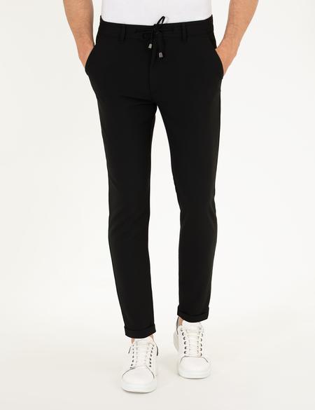 Siyah Jogger Fit Kanvas Pantolon - 50274212092