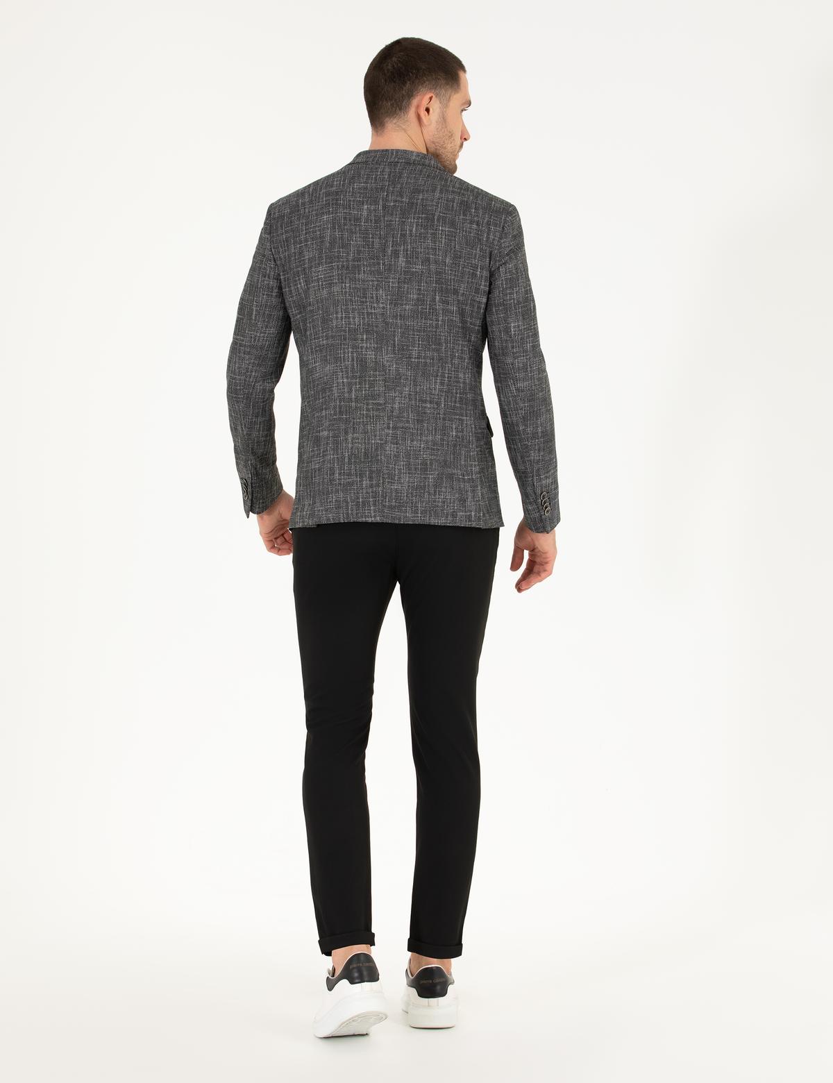 Siyah Jogger Fit Kanvas Pantolon - 50274212092