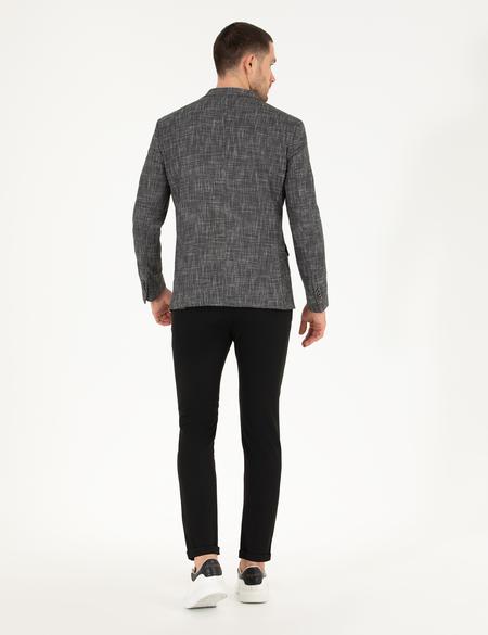 Siyah Jogger Fit Kanvas Pantolon - 50274212092