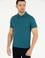 Yeşil Slim Fit Polo Yaka Merserize Tişört