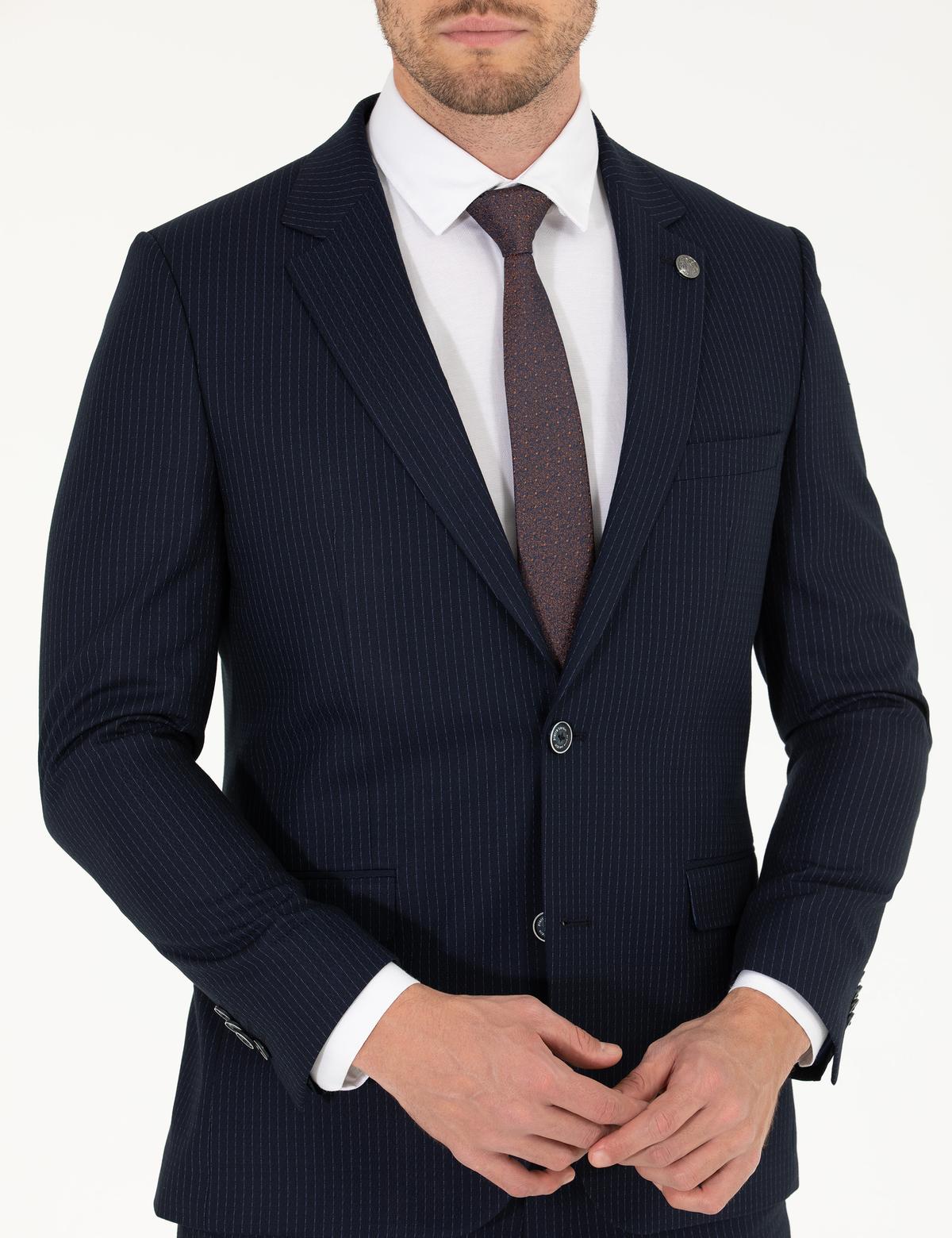 Lacivert Ex. Slim Fit Takım Elbise - 50264970077