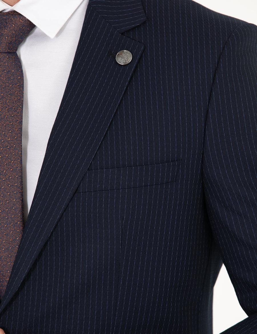 Lacivert Ex. Slim Fit Takım Elbise