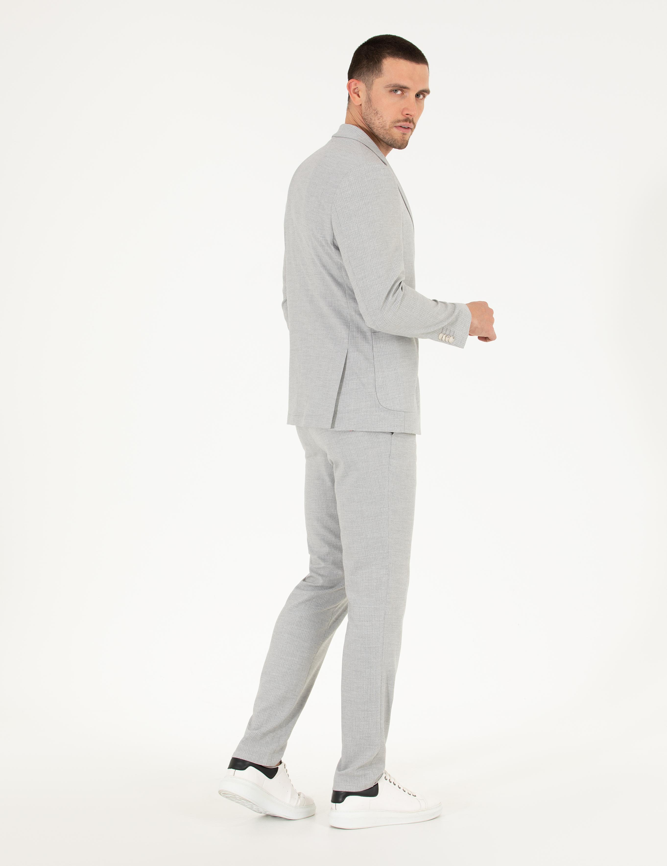 Gri Spor Takım Elbise