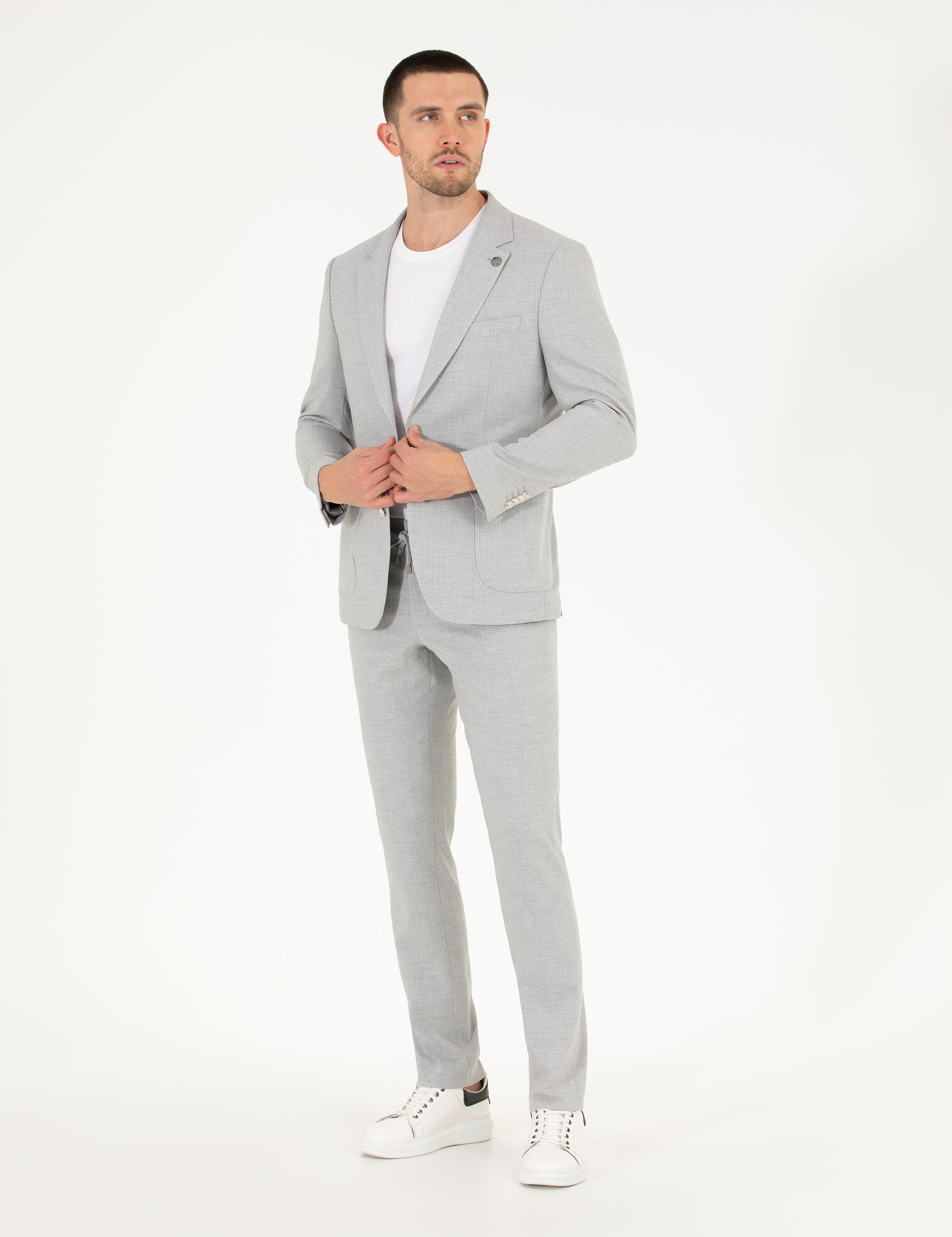 Gri Spor Takım Elbise