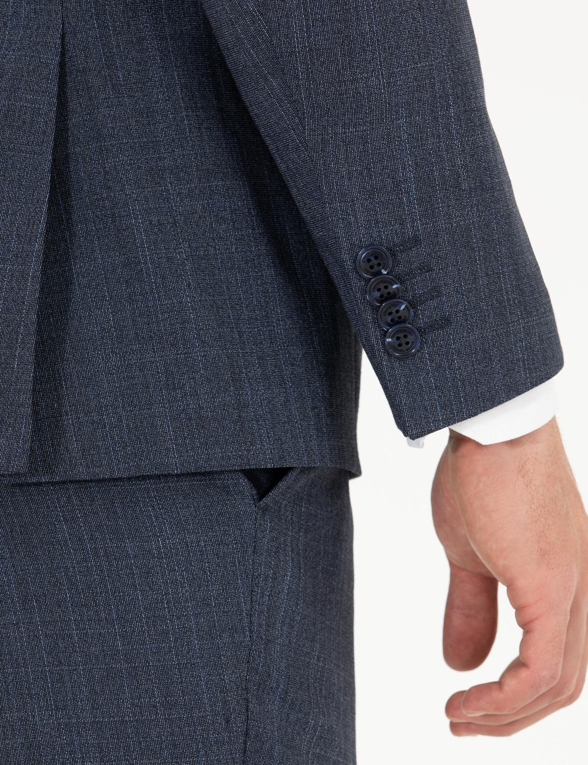 İndigo Slim Fit Yün Karışımlı Takım Elbise - 50265019005