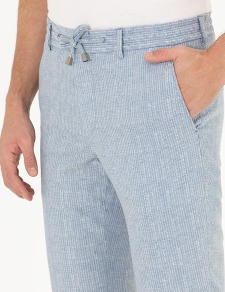 Açık Mavi Slim Fit Kumaş Pantolon - 50268931018