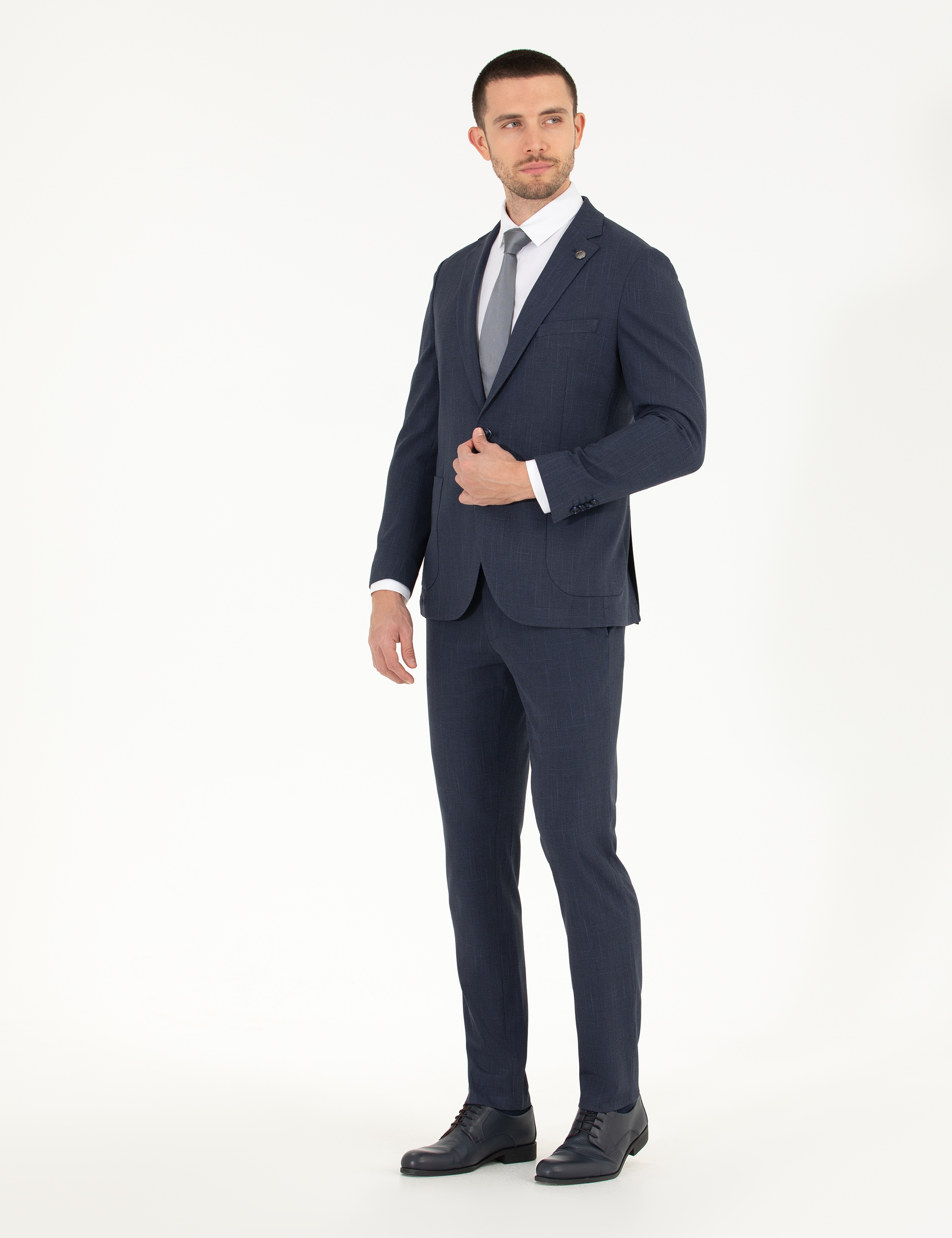 Lacivert Ex. Slim Fit Takım Elbise - Image 4