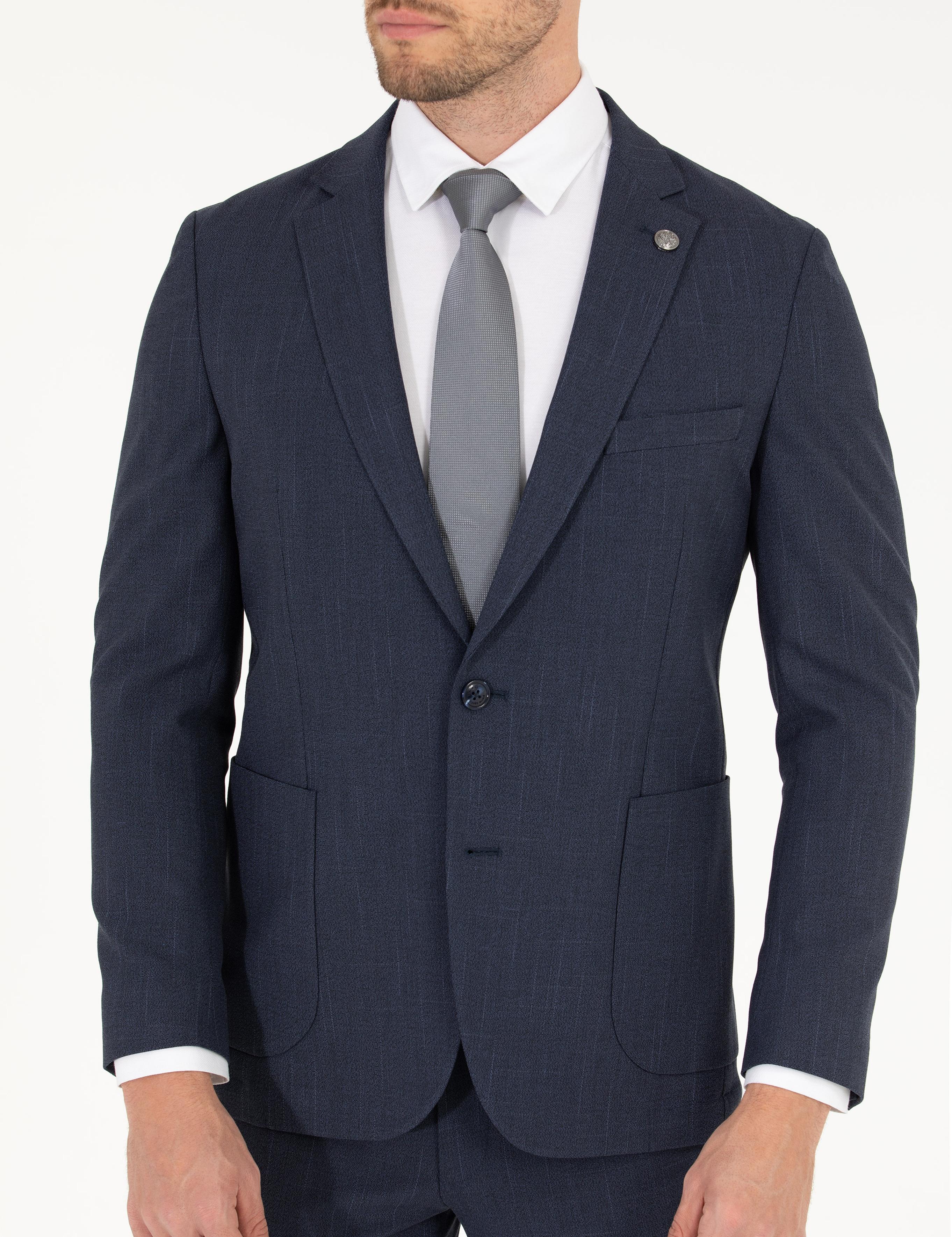 Lacivert Ex. Slim Fit Takım Elbise