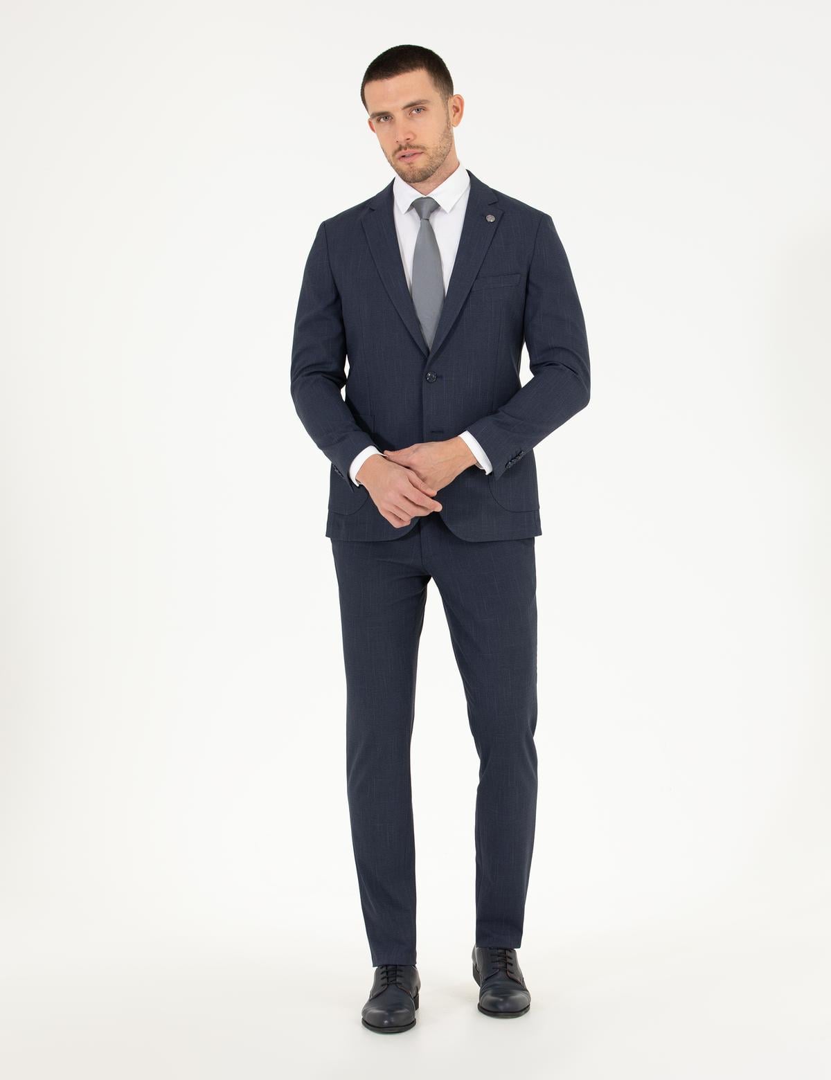 Lacivert Ex. Slim Fit Takım Elbise