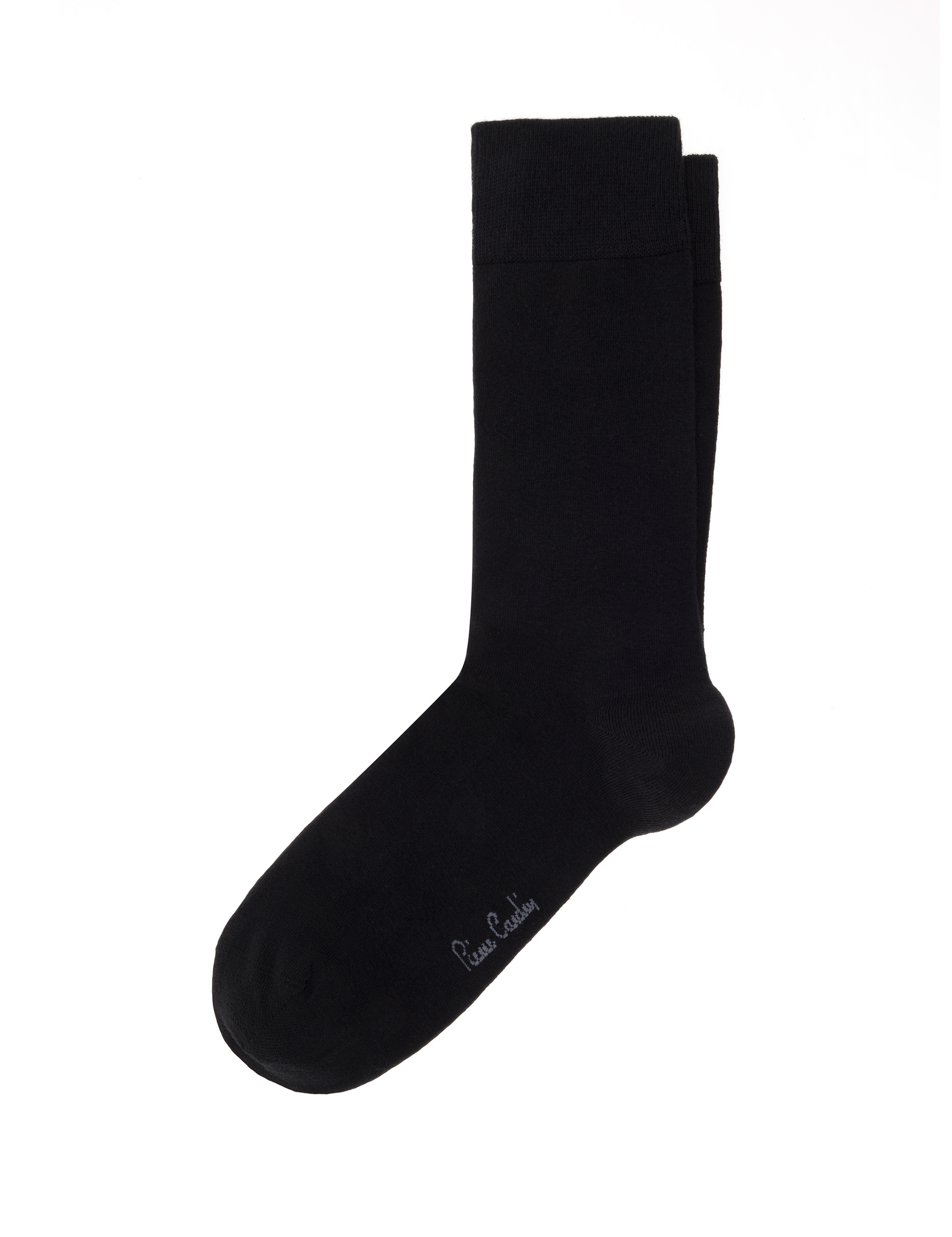 Erkek Pamuk Karışımlı Siyah Soket Basic Çorap - Image 2