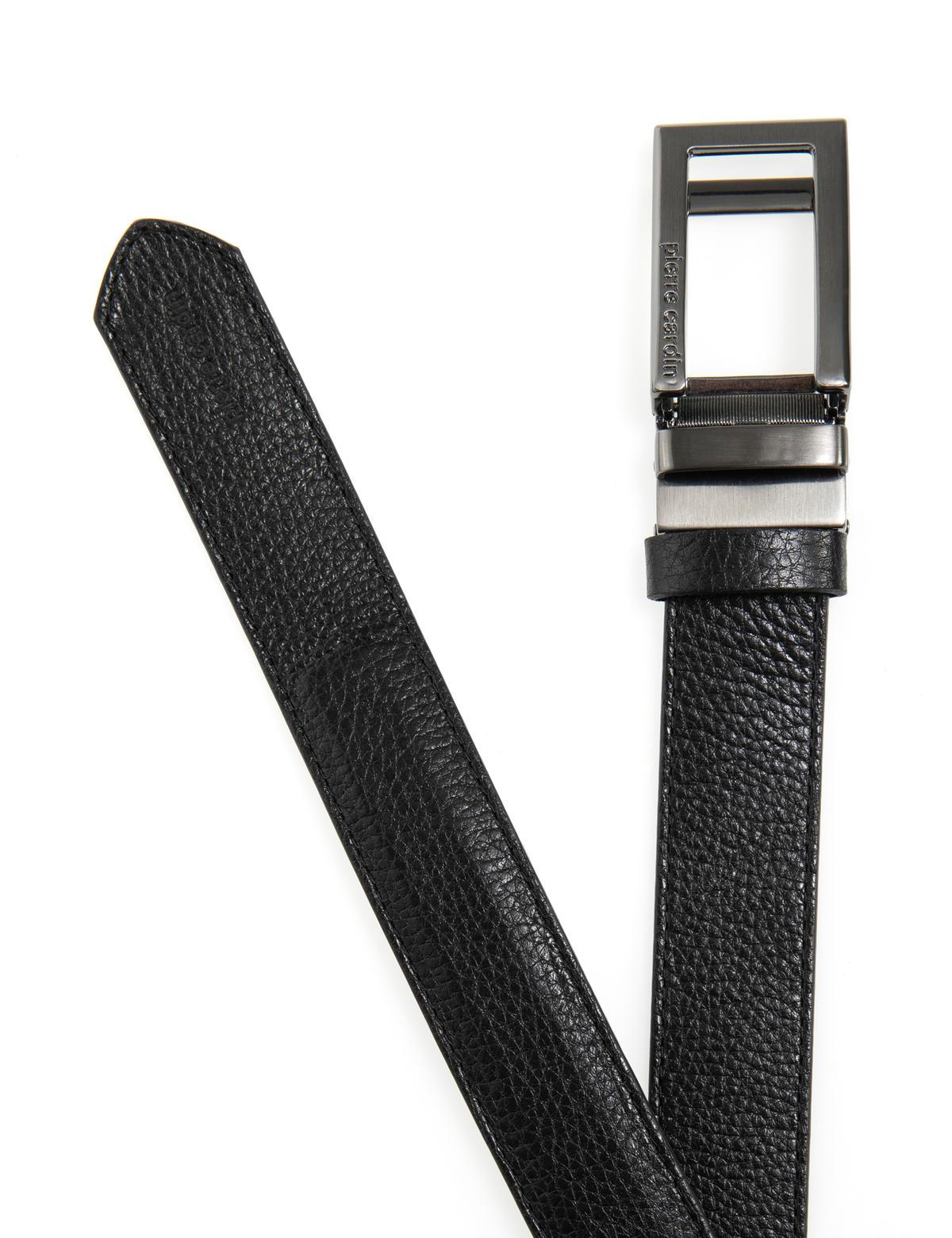 Siyah Çift Taraflı Kemer