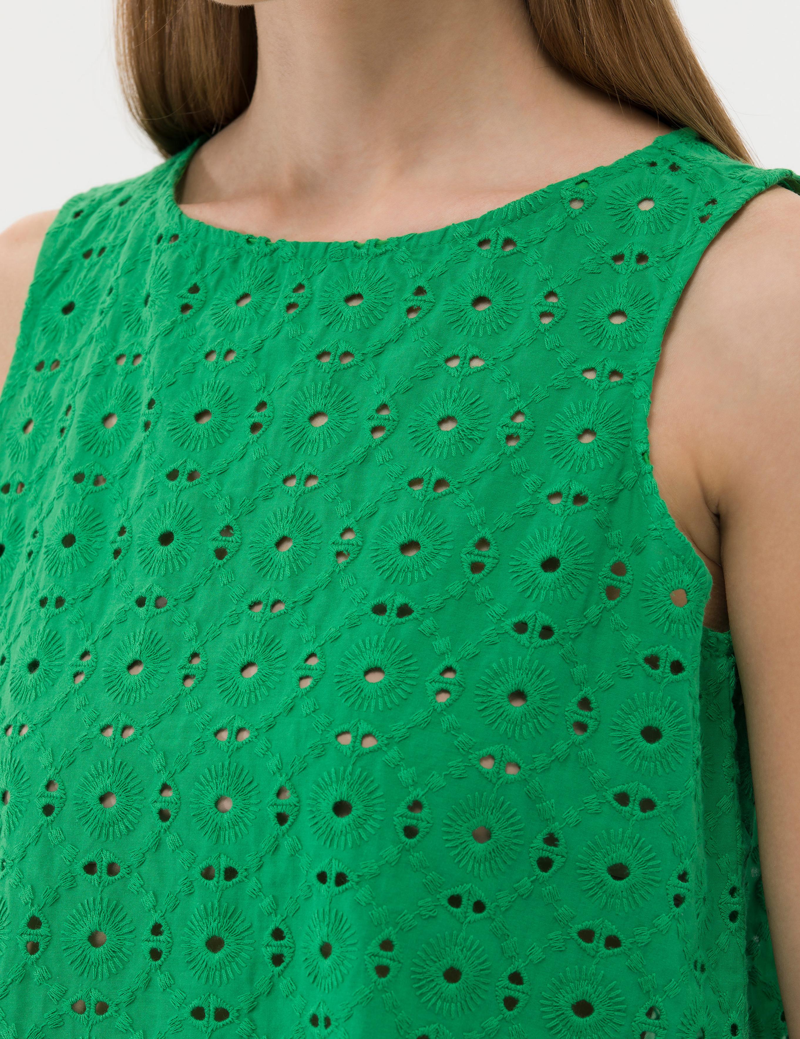 Zümrüt Crop Top Kolsuz Bluz