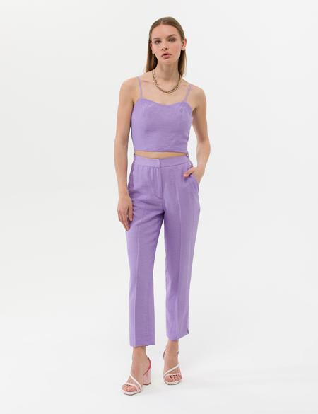 Eflatun Kumaş Pantolon - 50262600019