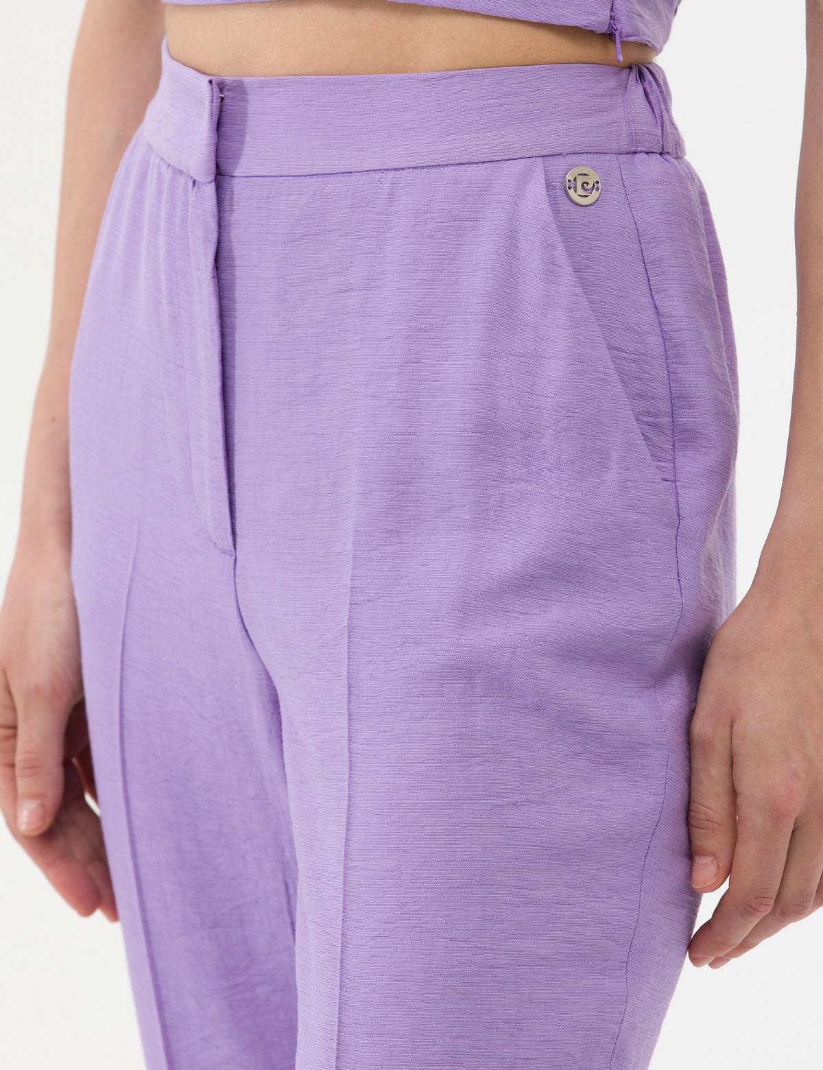 Eflatun Kumaş Pantolon - 50262600019