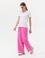 Pembe Elastik Belli Loose Fit Pantolon