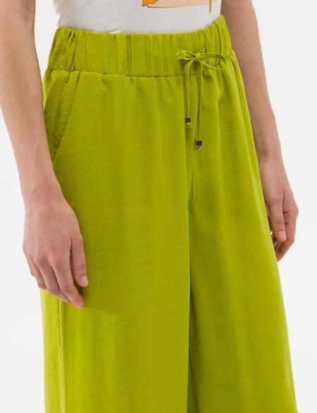 Yeşil Elastik Belli Loose Fit Pantolon - 50263029034