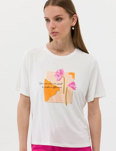 Ekru Comfort Fit Tişört - 50263373004