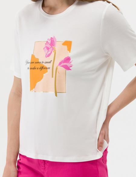 Ekru Comfort Fit Tişört - 50263373004