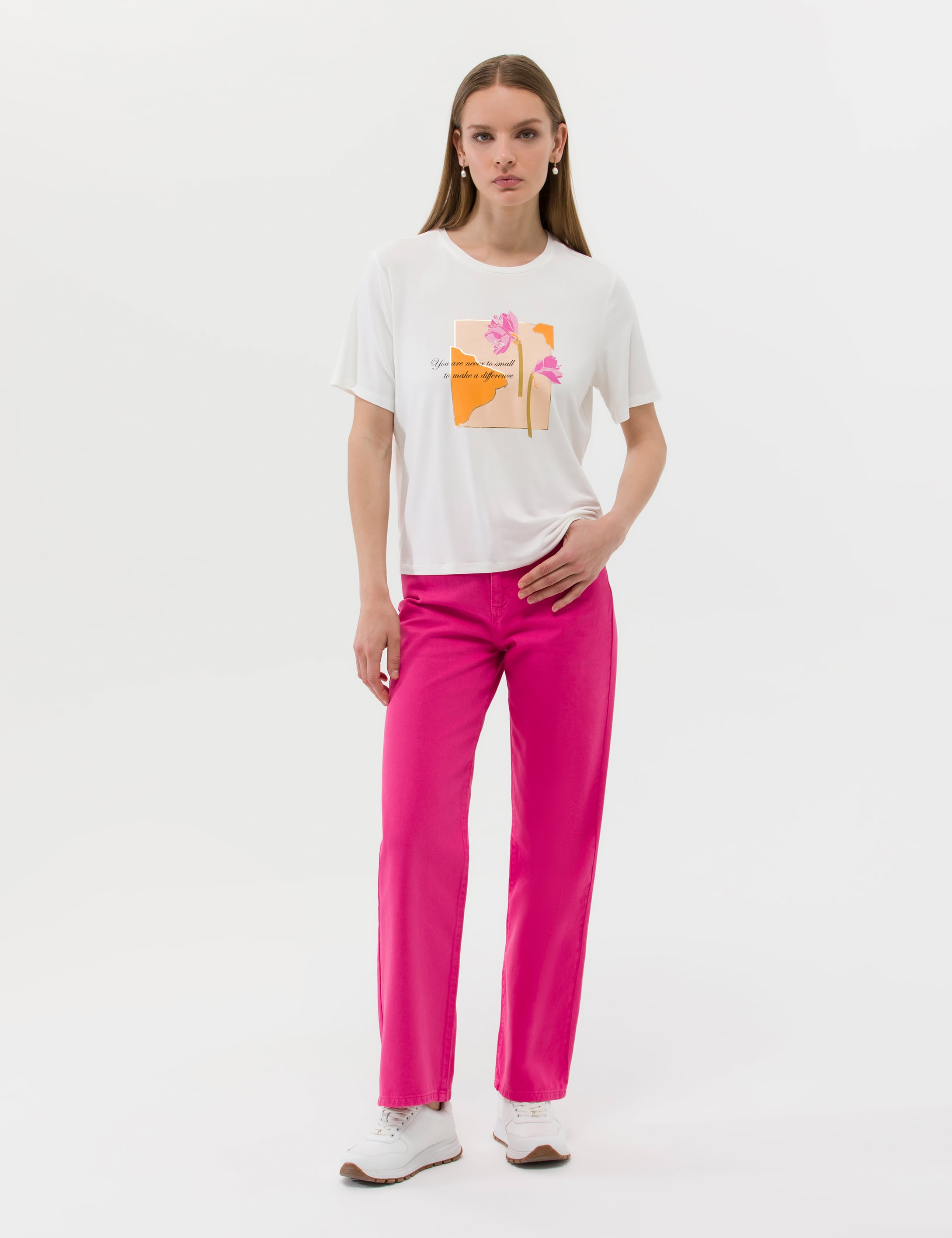 Ekru Comfort Fit Tişört